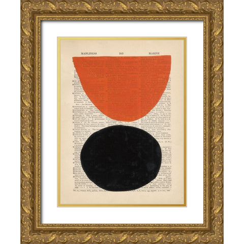 Modern Definition IV Gold Ornate Wood Framed Art Print with Double Matting by Stramel, Renee W.