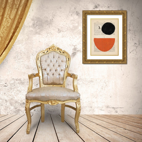 Modern Definition V Gold Ornate Wood Framed Art Print with Double Matting by Stramel, Renee W.