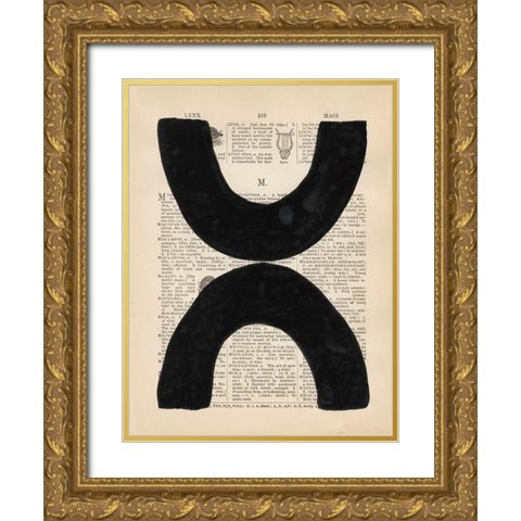 Modern Definition VII Gold Ornate Wood Framed Art Print with Double Matting by Stramel, Renee W.