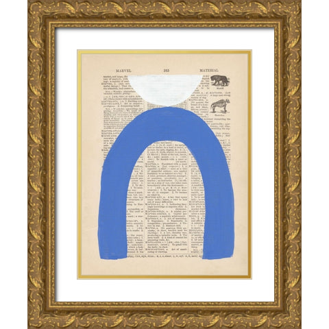 Modern Definition VIII Gold Ornate Wood Framed Art Print with Double Matting by Stramel, Renee W.