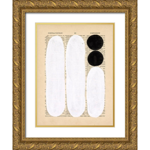 Modern Quotation I Gold Ornate Wood Framed Art Print with Double Matting by Stramel, Renee W.