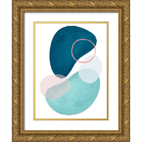 Mod Oasis I Gold Ornate Wood Framed Art Print with Double Matting by Parker, Jennifer Paxton
