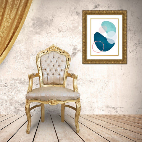 Mod Oasis II Gold Ornate Wood Framed Art Print with Double Matting by Parker, Jennifer Paxton
