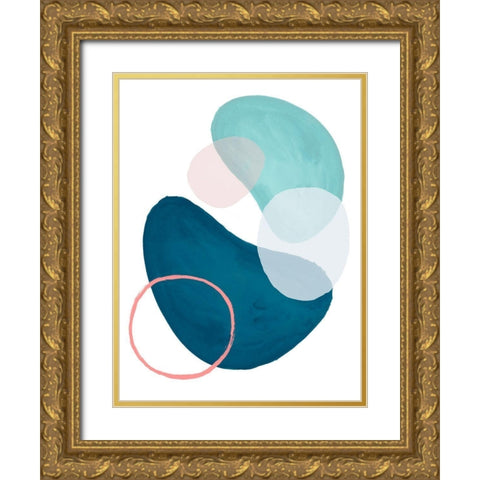 Mod Oasis II Gold Ornate Wood Framed Art Print with Double Matting by Parker, Jennifer Paxton