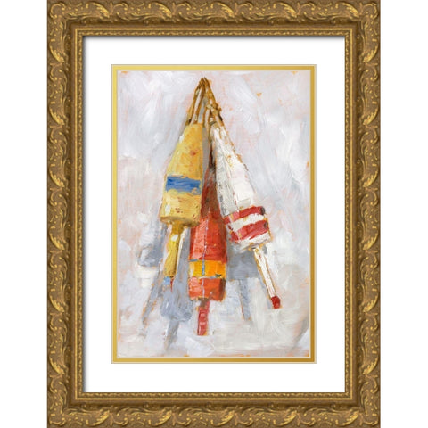 Boat Fenders II Gold Ornate Wood Framed Art Print with Double Matting by Harper, Ethan