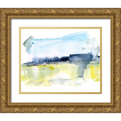 Paynes Gray Plains I Gold Ornate Wood Framed Art Print with Double Matting by Parker, Jennifer Paxton