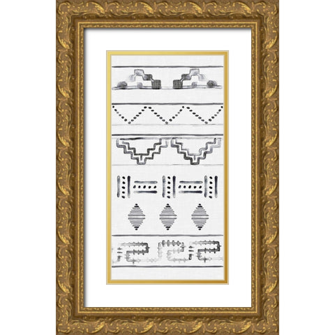 Paz I Gold Ornate Wood Framed Art Print with Double Matting by Parker, Jennifer Paxton