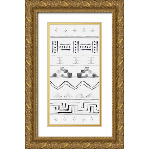 Paz II Gold Ornate Wood Framed Art Print with Double Matting by Parker, Jennifer Paxton
