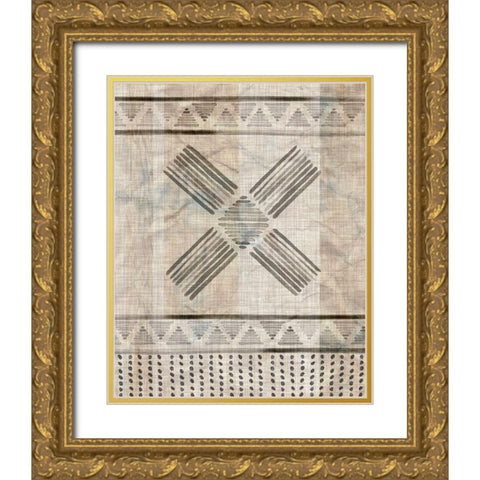 Moroccan Fringe I Gold Ornate Wood Framed Art Print with Double Matting by Parker, Jennifer Paxton
