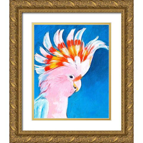 Neon Mohawk II Gold Ornate Wood Framed Art Print with Double Matting by Parker, Jennifer Paxton