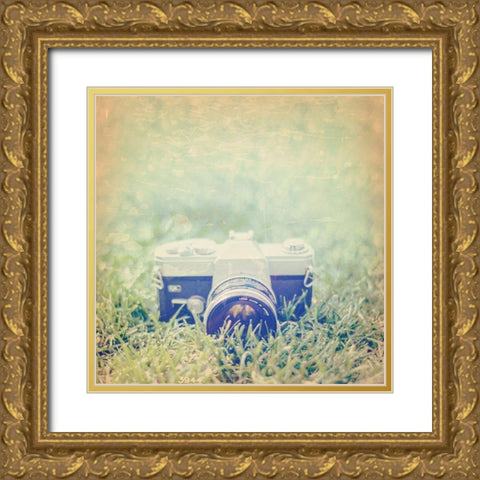 Vintage Office V Gold Ornate Wood Framed Art Print with Double Matting by Brown, Thomas