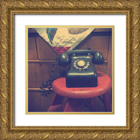 Vintage Office XIII Gold Ornate Wood Framed Art Print with Double Matting by Brown, Thomas