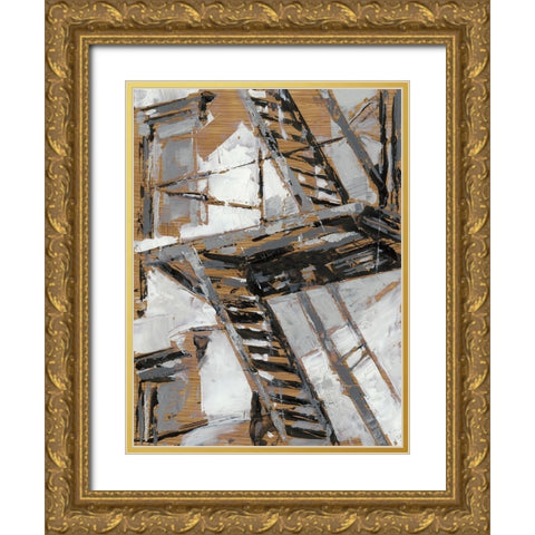 Escape I Gold Ornate Wood Framed Art Print with Double Matting by Harper, Ethan