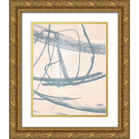 Open Weave III Gold Ornate Wood Framed Art Print with Double Matting by Parker, Jennifer Paxton