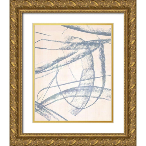 Open Weave IV Gold Ornate Wood Framed Art Print with Double Matting by Parker, Jennifer Paxton