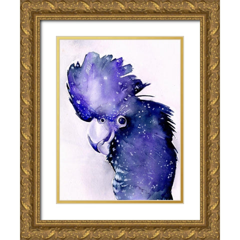 Celestial Cockatoos II Gold Ornate Wood Framed Art Print with Double Matting by Parker, Jennifer Paxton
