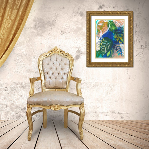 Hazy Jungle II Gold Ornate Wood Framed Art Print with Double Matting by Parker, Jennifer Paxton