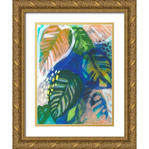 Hazy Jungle II Gold Ornate Wood Framed Art Print with Double Matting by Parker, Jennifer Paxton