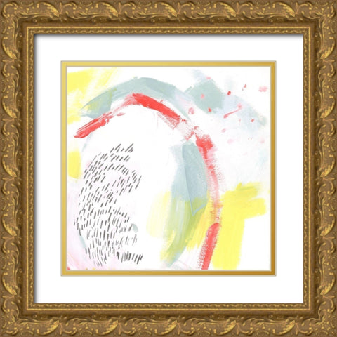 Mint Vortex I Gold Ornate Wood Framed Art Print with Double Matting by Parker, Jennifer Paxton