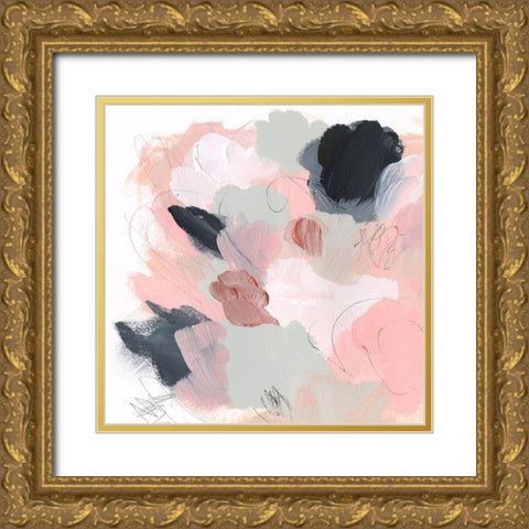 Ericas Bouquet II Gold Ornate Wood Framed Art Print with Double Matting by Parker, Jennifer Paxton