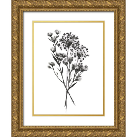Wild Roadside Bouquet II Gold Ornate Wood Framed Art Print with Double Matting by Scarvey, Emma