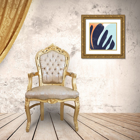 Bright Wave II Gold Ornate Wood Framed Art Print with Double Matting by Scarvey, Emma