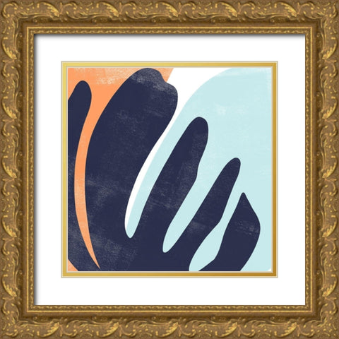 Bright Wave II Gold Ornate Wood Framed Art Print with Double Matting by Scarvey, Emma