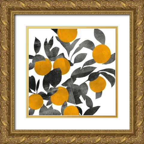 Shadow Branch III Gold Ornate Wood Framed Art Print with Double Matting by Scarvey, Emma