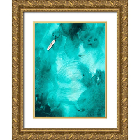 On the Outside I Gold Ornate Wood Framed Art Print with Double Matting by Parker, Jennifer Paxton