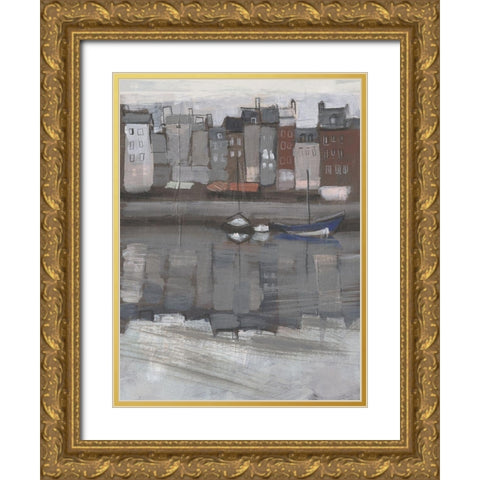 Fishing Village I Gold Ornate Wood Framed Art Print with Double Matting by Parker, Jennifer Paxton