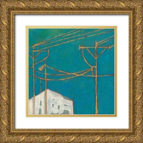 Fon Barn IV Gold Ornate Wood Framed Art Print with Double Matting by Jachimiec, Sue