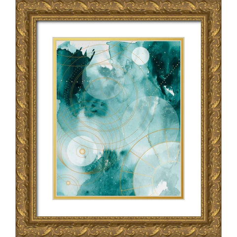 Magical Graduation Stars I Gold Ornate Wood Framed Art Print with Double Matting by Parker, Jennifer Paxton