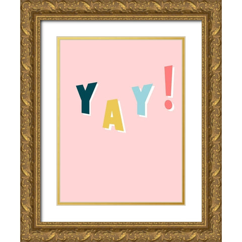 !!! I Gold Ornate Wood Framed Art Print with Double Matting by Hambly, Anna