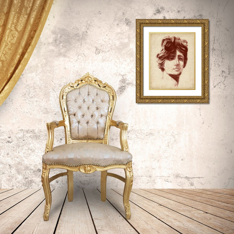 Statuesque Study I Gold Ornate Wood Framed Art Print with Double Matting by Parker, Jennifer Paxton
