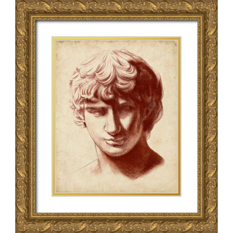 Statuesque Study II Gold Ornate Wood Framed Art Print with Double Matting by Parker, Jennifer Paxton