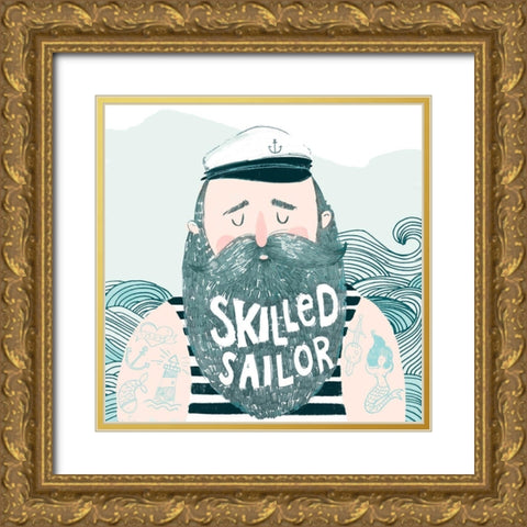 Skilled Sailor I Gold Ornate Wood Framed Art Print with Double Matting by Parker, Jennifer Paxton