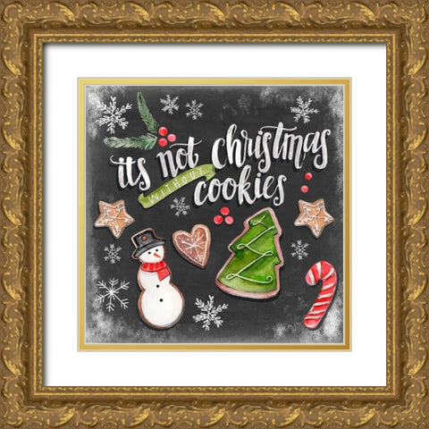 Baking Spirits Bright II Gold Ornate Wood Framed Art Print with Double Matting by Parker, Jennifer Paxton