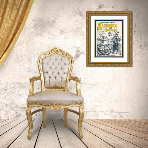Antique Seed Packets IV Gold Ornate Wood Framed Art Print with Double Matting by Unknown