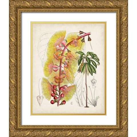 Delicate Tropicals VII Gold Ornate Wood Framed Art Print with Double Matting by Curtis