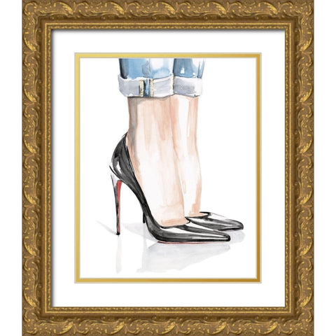 Casual Friday I Gold Ornate Wood Framed Art Print with Double Matting by Parker, Jennifer Paxton