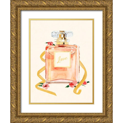 Lovely Gift II Gold Ornate Wood Framed Art Print with Double Matting by Warren, Annie