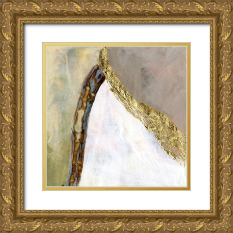 Converging Pathways II Gold Ornate Wood Framed Art Print with Double Matting by Goldberger, Jennifer