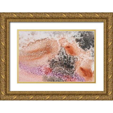 Textured Coast I Gold Ornate Wood Framed Art Print with Double Matting by Orlov, Irena
