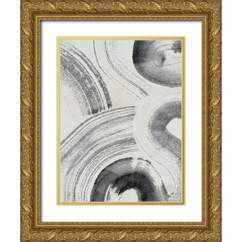 Zen Flow II Gold Ornate Wood Framed Art Print with Double Matting by Parker, Jennifer Paxton