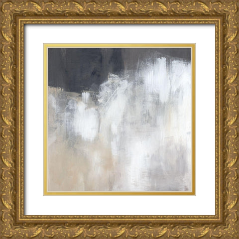 Neutral Abstract II Gold Ornate Wood Framed Art Print with Double Matting by Parker, Jennifer Paxton