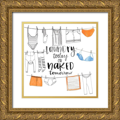 Out to Dry I Gold Ornate Wood Framed Art Print with Double Matting by Parker, Jennifer Paxton