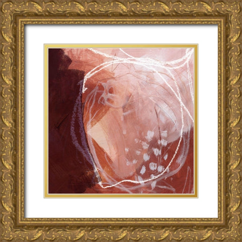 Earthen Orbs I Gold Ornate Wood Framed Art Print with Double Matting by Parker, Jennifer Paxton