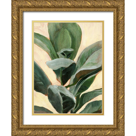 Custom Plant Study II Gold Ornate Wood Framed Art Print with Double Matting by Warren, Annie