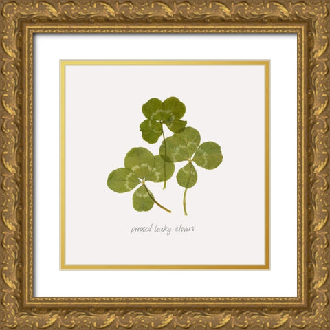 Pressed Clover II Gold Ornate Wood Framed Art Print with Double Matting by Popp, Grace