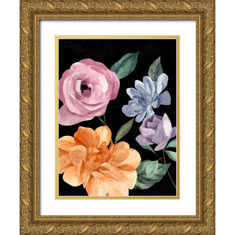 Twilight Blossom III Gold Ornate Wood Framed Art Print with Double Matting by Warren, Annie
